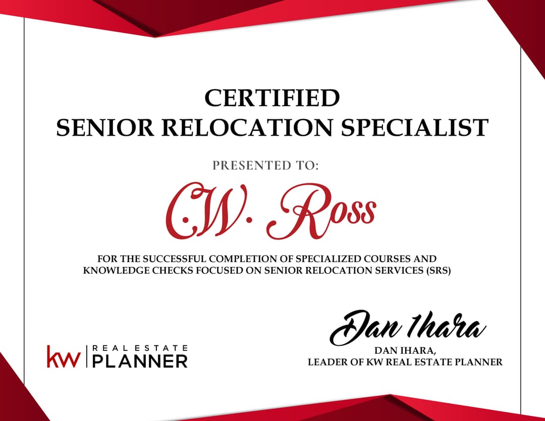 C.W. Ross SRS Certification